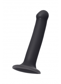 Черный фаллос на присоске Silicone Bendable Dildo M - 18 см. - Strap-on-me - купить с доставкой в Камышине