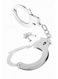 Металлические серебристые наручники Designer Metal Handcuffs - Pipedream - купить с доставкой в Камышине