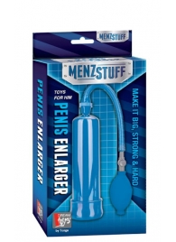 Синяя вакуумная помпа MENZSTUFF PENIS ENLARGER - Dream Toys - в Камышине купить с доставкой