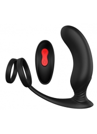 Черный массажер простаты REMOTE P-PLEASER - Dream Toys - в Камышине купить с доставкой