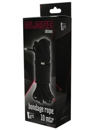 Черная веревка для бондажа BONDAGE ROPE - 10 м. - Dream Toys - купить с доставкой в Камышине