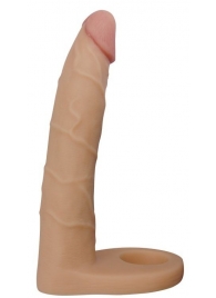 Телесная насадка-фаллоимитатор для двойного проникновения - 17 см. - Lovetoy - купить с доставкой в Камышине