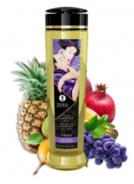 Массажное масло Libido Exotic Fruits с ароматом экзотических фруктов - 240 мл. - Shunga - купить с доставкой в Камышине