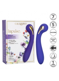 Фиолетовый вибромассажер с электростимуляцией Intimate Estim Petite G Wand - 19 см. - California Exotic Novelties - купить с доставкой в Камышине