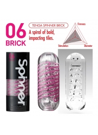 Мастурбатор SPINNER Brick - Tenga - в Камышине купить с доставкой