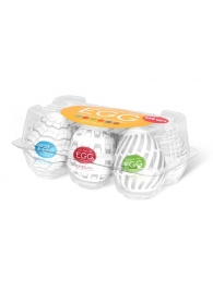 Набор из 6 мастурбаторов Tenga EGG Easy Beat с различным рельефом - Tenga - в Камышине купить с доставкой
