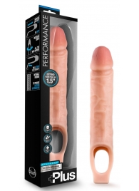 Телесный реалистичный фаллоудлинитель 10 Inch Silicone Cock Sheath Penis Extender - 25,4 см. - Blush Novelties - в Камышине купить с доставкой