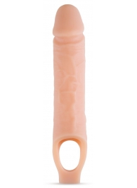 Телесный реалистичный фаллоудлинитель 10 Inch Silicone Cock Sheath Penis Extender - 25,4 см. - Blush Novelties - в Камышине купить с доставкой