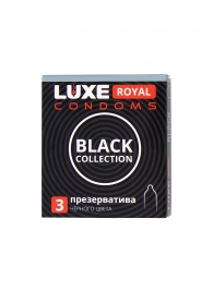 Черные презервативы LUXE Royal Black Collection - 3 шт. - Luxe - купить с доставкой в Камышине