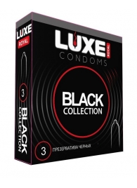 Черные презервативы LUXE Royal Black Collection - 3 шт. - Luxe - купить с доставкой в Камышине