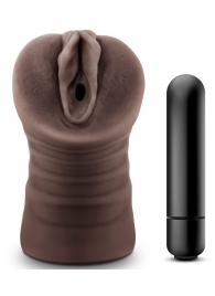 Коричневый мастурбатор-вагина Hot Chocolate Brianna - Blush Novelties - в Камышине купить с доставкой