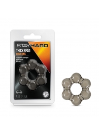 Дымчатое эрекционное кольцо Stay Hard Thick Bead Cock Ring - Blush Novelties - в Камышине купить с доставкой