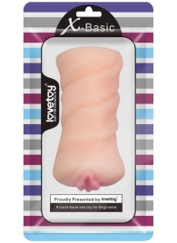 Телесный мастурбатор-вагина X-Basic Pocket Pussy без вибрации - Lovetoy - в Камышине купить с доставкой