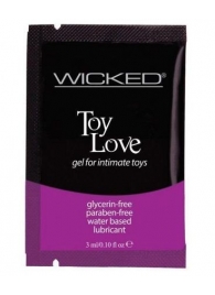 Лубрикант на водной основе для использования с игрушками WICKED Toy Love - 3 мл. - Wicked - купить с доставкой в Камышине