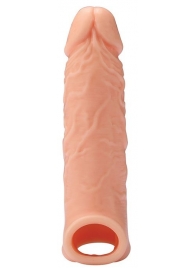 Телесная насадка EXTENDER WITH BALL STRAP 6.5 - 17 см. - Dream Toys - в Камышине купить с доставкой