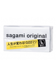 Презервативы Sagami Original 0.02 L-size увеличенного размера - 10 шт. - Sagami - купить с доставкой в Камышине