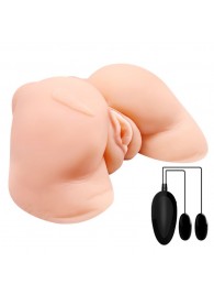 Телесная вибровагина Julie с 2 рабочими отверстиями - Baile - в Камышине купить с доставкой