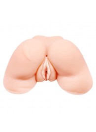 Телесная вибровагина Julie с 2 рабочими отверстиями - Baile - в Камышине купить с доставкой