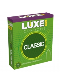 Гладкие презервативы LUXE Royal Classic - 3 шт. - Luxe - купить с доставкой в Камышине