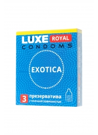 Текстурированные презервативы LUXE Royal Exotica - 3 шт. - Luxe - купить с доставкой в Камышине