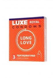 Презервативы с продлевающим эффектом LUXE Royal Long Love - 3 шт. - Luxe - купить с доставкой в Камышине