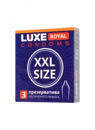 Презервативы увеличенного размера LUXE Royal XXL Size - 3 шт. - Luxe - купить с доставкой в Камышине