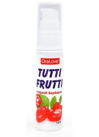 Гель-смазка Tutti-frutti со вкусом барбариса - 30 гр. - Биоритм - купить с доставкой в Камышине