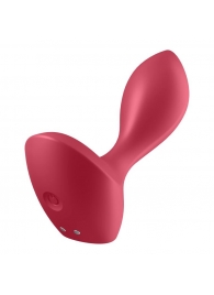Красный вибромассажёр простаты Satisfyer Backdoor Lover - 14 см. - Satisfyer - в Камышине купить с доставкой