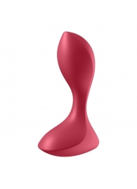 Красный вибромассажёр простаты Satisfyer Backdoor Lover - 14 см. - Satisfyer - в Камышине купить с доставкой