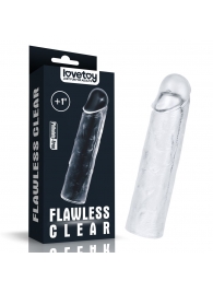 Прозрачная насадка-удлинитель Flawless Clear Penis Sleeve Add 1 - 15,5 см. - Lovetoy - в Камышине купить с доставкой