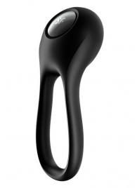 Черное эрекционное виброкольцо Majestic Duo - Satisfyer - в Камышине купить с доставкой