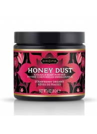 Пудра для тела Honey Dust Body Powder с ароматом клубники - 170 гр. - Kama Sutra - купить с доставкой в Камышине