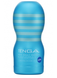 Мастурбатор с охлаждающей смазкой TENGA Original Vacuum Cup Cool - Tenga - в Камышине купить с доставкой