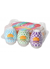 Набор из 6 мастурбаторов Tenga EGG IV с различным рельефом - Tenga - в Камышине купить с доставкой
