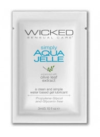 Гель-лубрикант Simply Aqua Jelle - 3 мл. - Wicked - купить с доставкой в Камышине