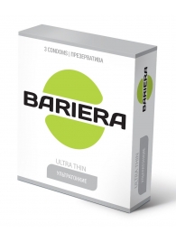 Ультратонкие презервативы Bariera Ultra Thin - 3 шт. - Bariera - купить с доставкой в Камышине