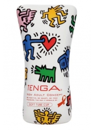 Мастурбатор-туба Keith Haring Soft Tube CUP - Tenga - в Камышине купить с доставкой