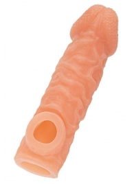 Телесная закрытая насадка с шершавой головкой Cock Sleeve Size S - 13,8 см. - KOKOS - в Камышине купить с доставкой