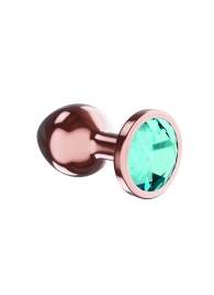 Пробка цвета розового золота с малиновым кристаллом Diamond Topaz Shine L - 8,3 см. - Lola Games - купить с доставкой в Камышине