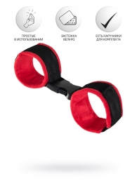Красно-черные велюровые оковы Anonymo - ToyFa - купить с доставкой в Камышине