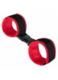 Красно-черные велюровые оковы Anonymo - ToyFa - купить с доставкой в Камышине