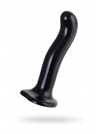 Черный стимулятор для пар P G-Spot Dildo Size M - 18 см. - Strap-on-me - в Камышине купить с доставкой