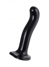 Черный стимулятор для пар P G-Spot Dildo Size M - 18 см. - Strap-on-me - в Камышине купить с доставкой