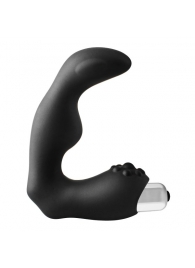 Черный вибромассажер простаты FantASStic Vibrating Prostate Massager - 11,3 см. - Dream Toys - в Камышине купить с доставкой