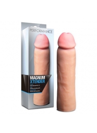 Телесная фаллическая насадка на пенис Magnum Xtender - 23 см. - Blush Novelties - в Камышине купить с доставкой