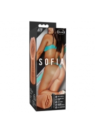 Мастурбатор-вагина цвета карамели Sofia с вибрацией - Blush Novelties - в Камышине купить с доставкой