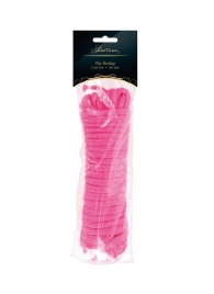 Розовая веревка для связывания Sweet Caress Rope - 10 метров - Sweet Caress - купить с доставкой в Камышине