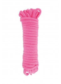 Розовая веревка для связывания Sweet Caress Rope - 10 метров - Sweet Caress - купить с доставкой в Камышине