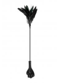 Двусторонний стек-щекоталка Sweet Caress Feather Whip - 58 см. - Sweet Caress - купить с доставкой в Камышине