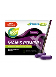 Возбуждающее средство для мужчин Mans Power plus - 10 капсул (0,35 гр.) +1 в подарок - SuperCaps - купить с доставкой в Камышине